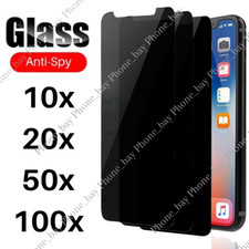 Bulk Privacy Screen Protector Tempered Glass Lot For iPhone 14 13 12 11 Pro XR 8