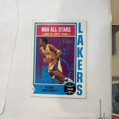 2001-02 Topps Heritage Kobe Bryant #30 NBA All Star West Team 00