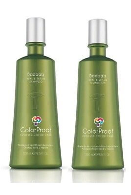 AUTHENTI  ColorProof Baobab Heal & Repair Shampoo and Conditioner 8.5 Oz Combo