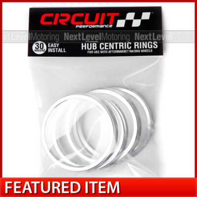 Circuit 76.1 / 66.1 Aluminum Hub Centric Rings - Fits Nissan Infiniti TSW Wheels
