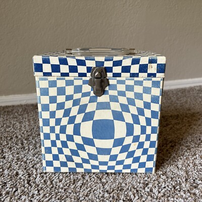 Platter-Pak  BLUE MAGIC  LP Vinyl Vintage Record Mod Checker File Box