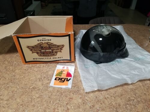 Harley Davidson Steer Skull Half Helmet -- Large - 98059/Old Stock - BRAND NEW!