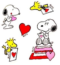 VINTAGE Kromekote PEANUTS LOVE LETTERS theme Sandylion Stickers