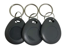 2 AWID 26 Bit Format Compatible Thick Grey Key Fobs
