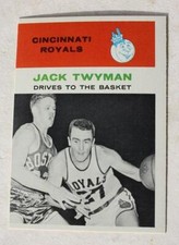Jack Twyman Drives The Basket Cincinnati Royals 1961 Fleer Basketball Card #65 -
