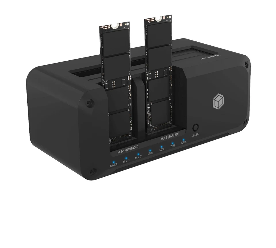 ICY BOX IB-2924MCL-C31 Dock&Klon Station M2.NVMe& 2,5"&3,5" 61097 B-Ware - Bild 3 von 4