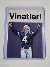 Adam Vinatieri Artist Signed Football Art Card 2/10