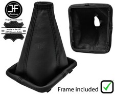 SCHWARZ NAHT HANDBUCH LEDER SCHALTSACK+KUNSTSTOFFRAHME F?R RENAULT 19