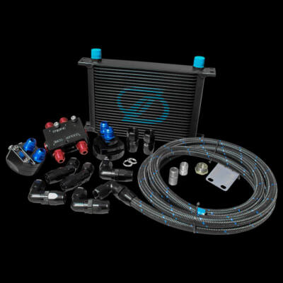 für Subaru WRX STI VAB EJ20 (Turbo) 25 Reihen Ölkühler Thermo Relocation Kit, 1...