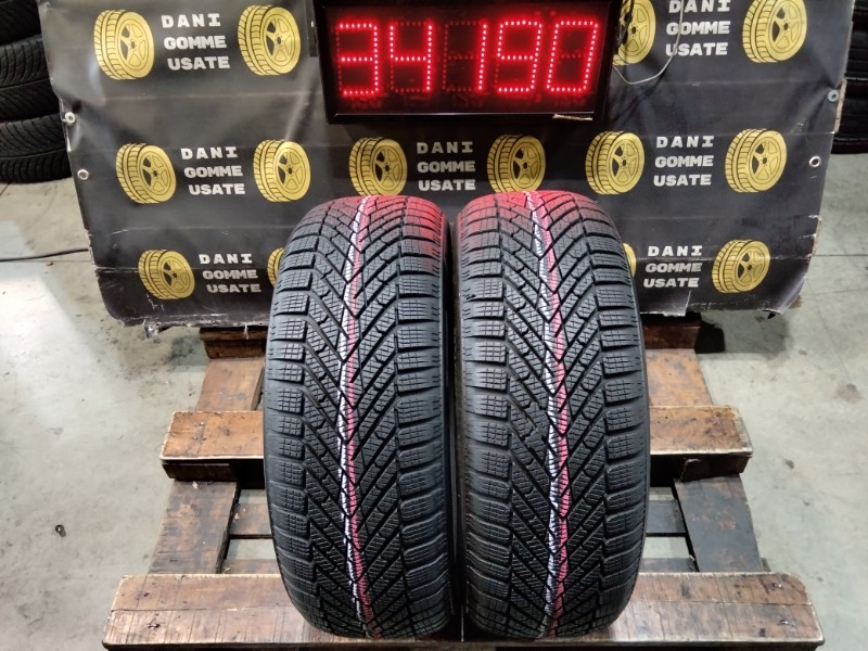 Pneumatici Invernali 2 Gomme usate 205 55 16 PIRELLI Battistrada Residuo 99%