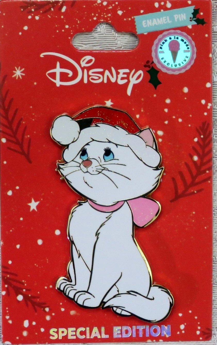 DISNEY PINK A LA MODE PALM MARIE HOLIDAY SANTA HAT LE PIN ARISTOCATS CHRISTMAS