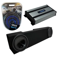 Fits 06-18 Dodge Ram Mega Cab Alpine SWT-10S4 Dual 10 Sub Box HA-A800.1 Amp