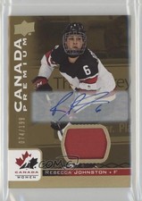 2017 Team Canada Juniors Premium Materials 74/199 Rebecca Johnston #28 Auto 0o5t