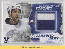 2012-13 ITG Forever Rivals Series Game-Used 1/1 Clarke MacArthur #M-13 READ 0c3
