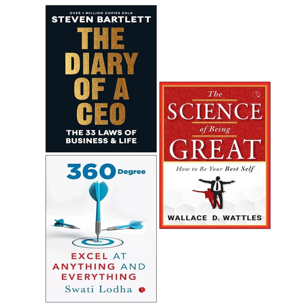 Diary of a CEO Steve, Science of Being Great, 360 DEGREE Swati Lodha 3 Books Set - Image 3