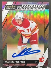 Martin Pospisil 2024-25 O-Pee-Chee Platinum 23/24 Update Rookie Auto Sunset