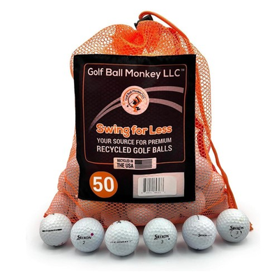 #ad Recycled for Srixon Golf Balls White Mix 50 Pack Mix of 4A Near Mint and 3... $96.31