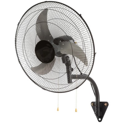 20'' Wall Mount Fan, 3-Speed 4650 CFM Oscillating Industrial Fan, Black