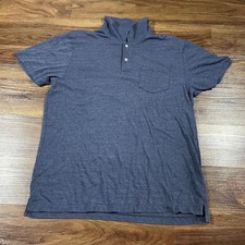 Old Navy Polo Blue Shirt Short Sleeve Collared Cotton Men's Size X-Large