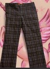 Cartonnier Anthropologie Charlie Blue Plaid Ankle Pants Slim Fit Size 4 Academia — photo 5