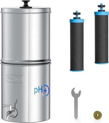 #ad Waterdrop Alkaline Gravity fed Water Filter System Increase PH with 2 Filters $109.00
