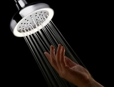 Kohler Shower Head Led Lighted Wall Mount Fixed Single-Function Brushed Brass