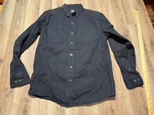 Ridgecut Toughwear Shirt Men's Medium Black Long Sleeve Button Up Shirt