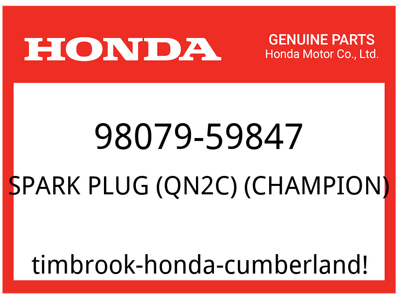 Honda OEM Part 98079-59847 SPARK PLUG BR9ES NGK