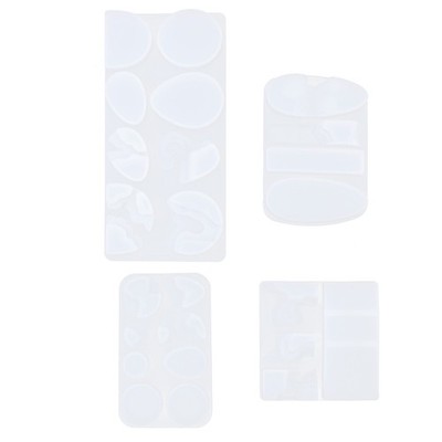 4 PCS Island Landscape Manual Form Silikonkristall -Epoxidform für DIY -Anhänger