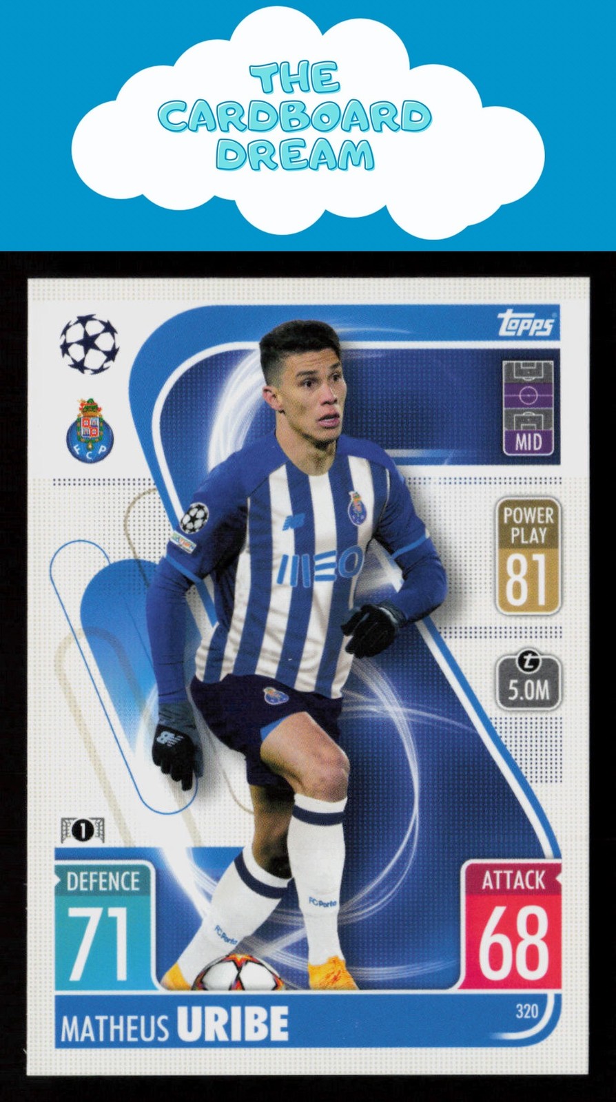 Matheus Uribe 2021-22 Topps Match Attax Champions & Europa League #320 Porto