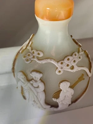 白色古董原创中国鼻烟壶| eBay