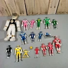 Vntg Mighty Morphin Power Rangers Figure Lot Of 17 Figures & Power Ranger Ring