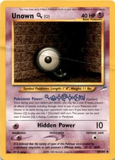 Unown [Q] Uncommon Neo Destiny 059/105 HP on eBay