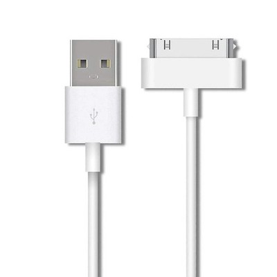 USB Dock 30 Pin DatenKabel für iPhone 3G 3GS 4 4S iPad 1 2 3 iPod Shuffle Weiss