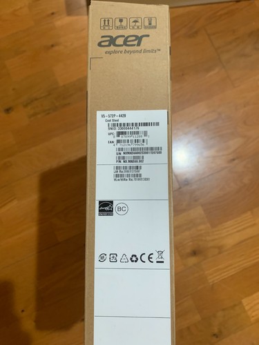 Acer Aspire 15.6" HD Touch ( V5-572P-4429) Intel Pentium 2127U 4GB RAM 500GB HDD - Picture 5 of 6