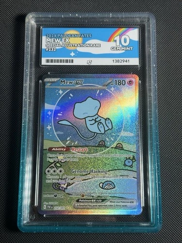 Pokémon TCG Mew EX 232/091 Paldean Fates Sir Ace 10 Gem Mint