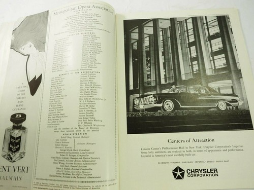 Metropolitan Opera Magazine Program 1959-1960 - Picture 5 of 12