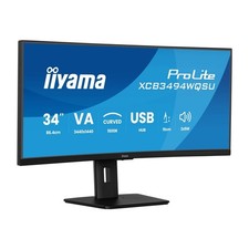 Image of iiyama 34 inch UltraWide Quad HD Curved Gaming Monitor - LED - Black (XCB3494WQS