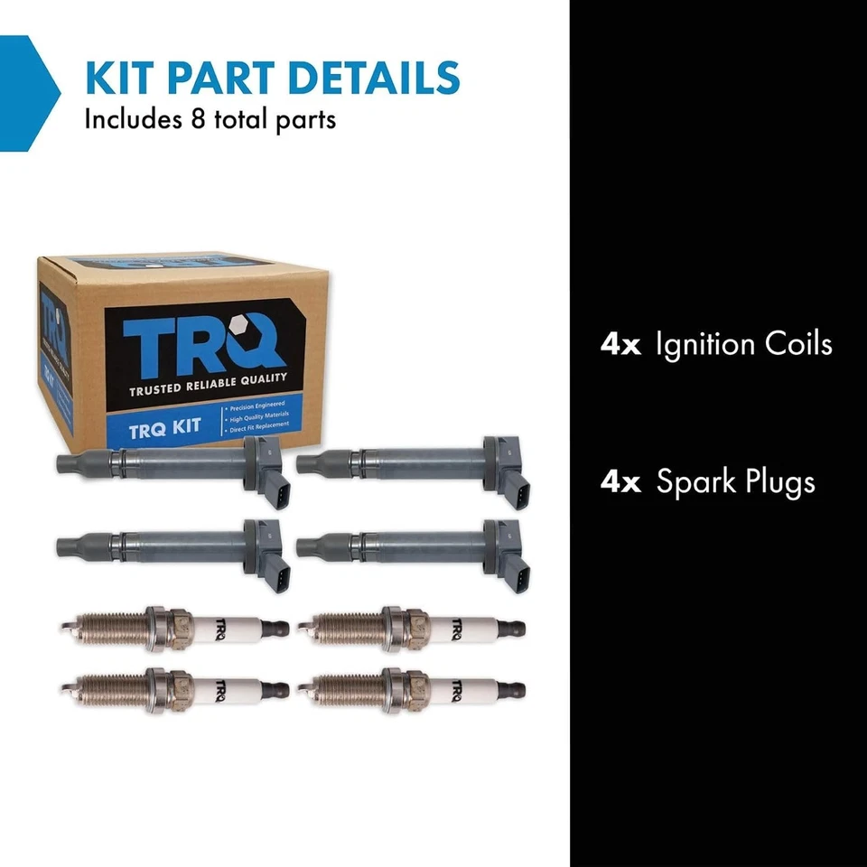 Ignition Kit Ignition Coil Spark Plugs Compatible with 2012-15 Scion iQ for Car - Image 2 of 4