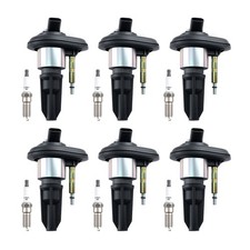 6pcs Ignition Coils Spark Plugs For Buick Rainier Cxl And Gmc Envoy Denali 4.2