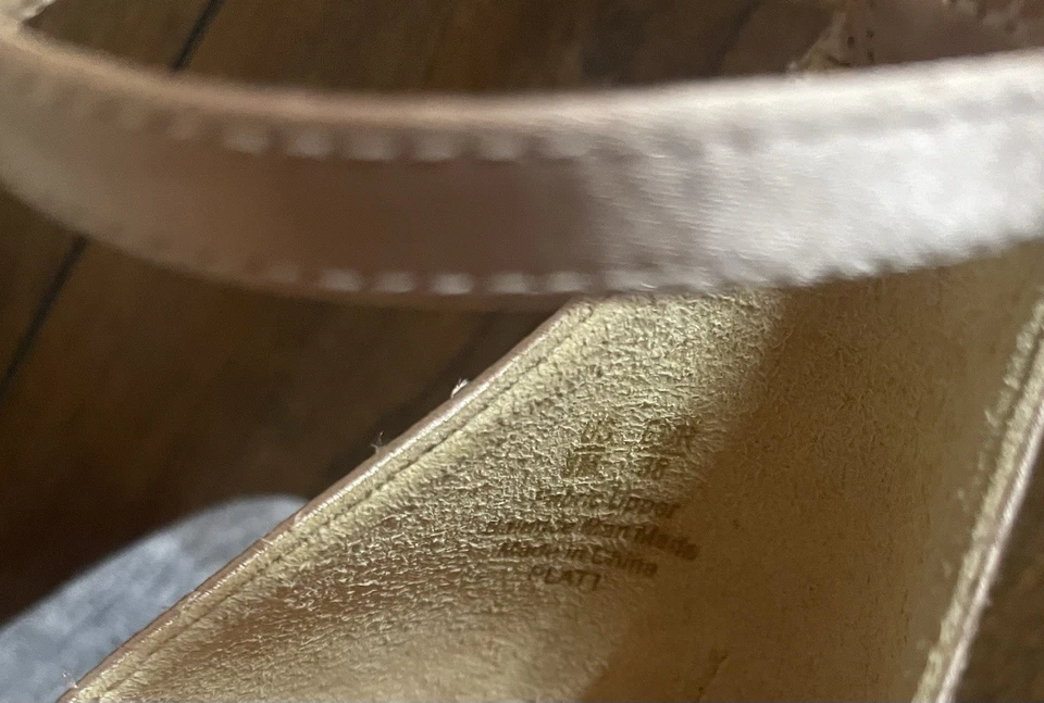 Sam Edelman Platt Pearl Detail Pink Satin Heels Ankle Strap Shoes Size 8 M - Image 3 of 4