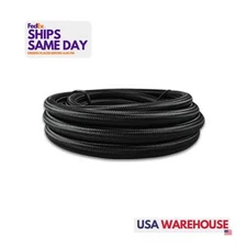 Vibrant 18980, One PTFE 20Ft Roll Of Black Nylon Braided Flex Hose Performance