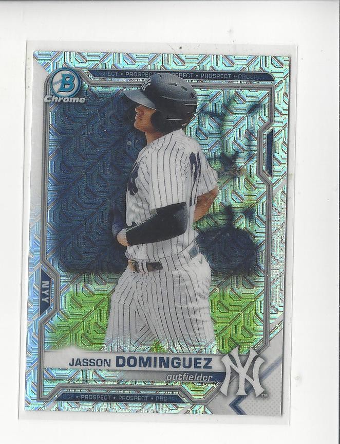 2021 Bowman Chrome Mega Box Prospects Refractor #BCP13 Jasson Dominguez Yankees