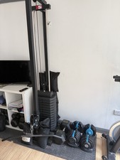 XS sports Wall mounted Cable Pulley Machine - 68kg Plate Loaded