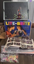 TESTED Lite-Brite 1967 Hasbro Vintage In Original Box Box in Rough condition