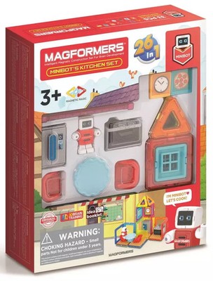 730658050101 Klocki magnetyczne Magformers Minibot Kitchen Set 33 Magformers