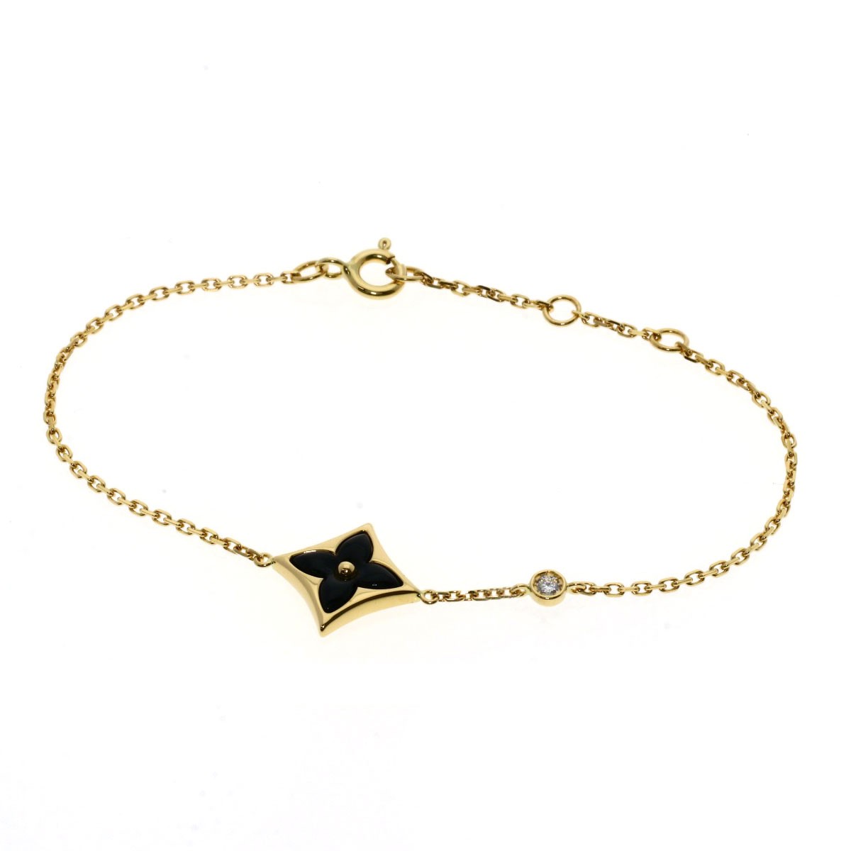 LOUIS VUITTON Bracelet Star Blossom 1P Diamond Bracelet K18 Yellow