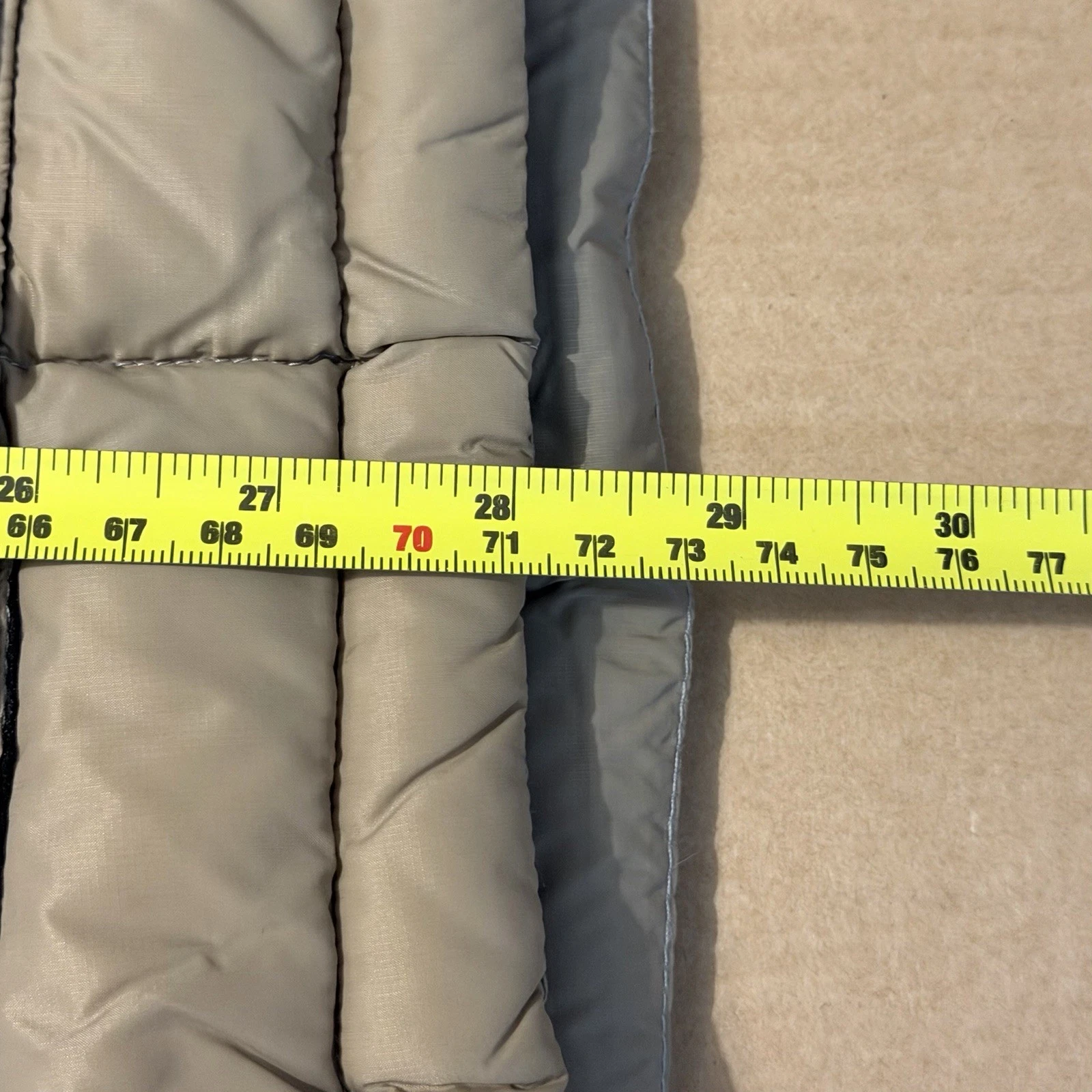 Taion Puffer Jacket Mens Medium Beige Mountain Volume Hooded Down Jacket BNWT - product detail image 24