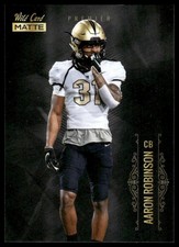 2021 Wild Card Matte White #MBC-53 Aaron Robinson Rookie Black UCF Knights