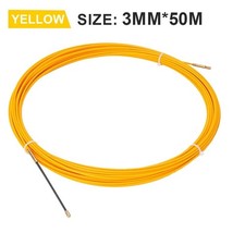 3Mm Fiberglass Cable Puller Wall Wire Conduit Fish Tape Yellow Cable Cable Guide